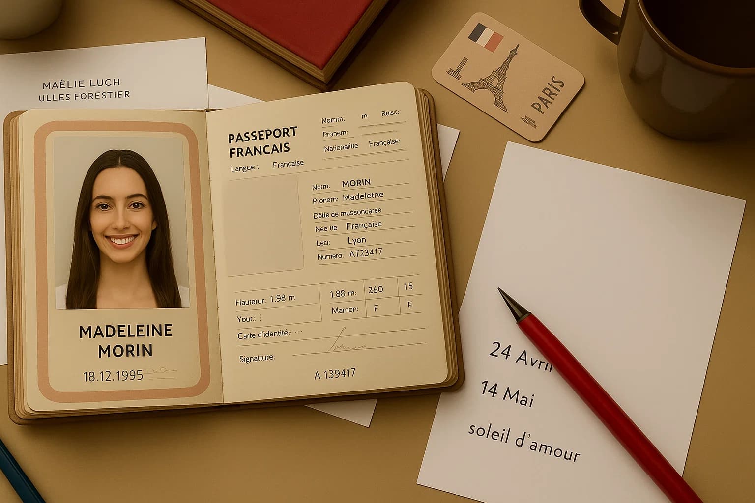 Passeport avec un visa pour la France