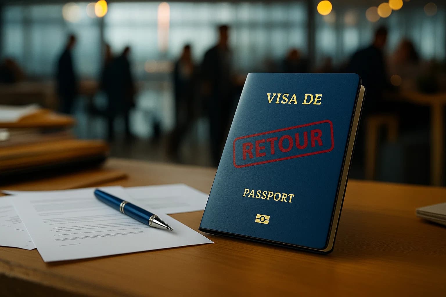 Person holding a French passport