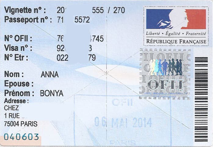 French Residence Permit Documentation