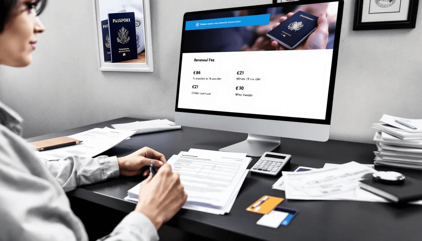 Paiement des frais de renouvellement de passeport