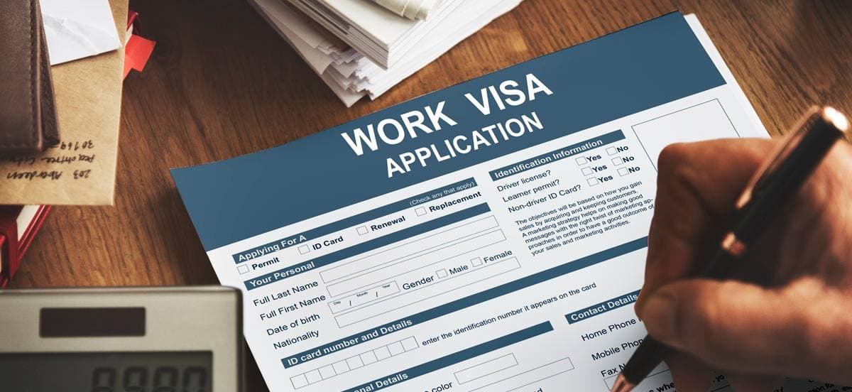 French work visa and passport