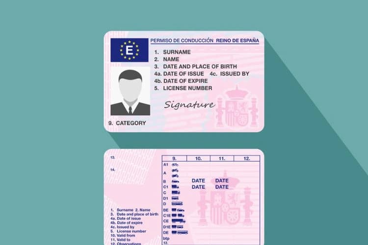 Ilustración de los trámites para el permiso de conducción en España