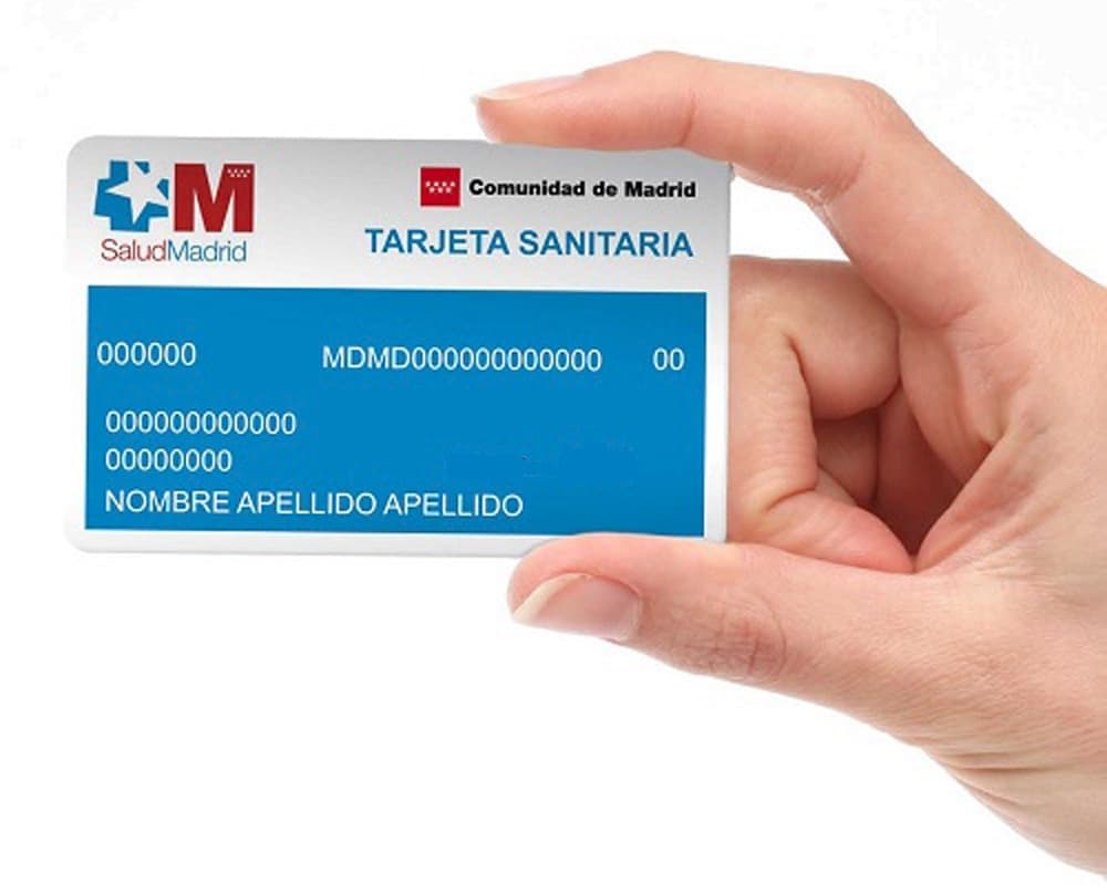 Ilustración de una tarjeta de seguridad social española