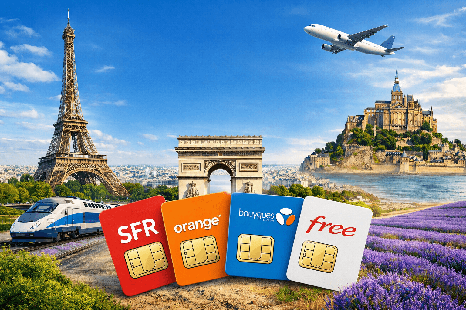 Mobile network operators in France for your SIM card