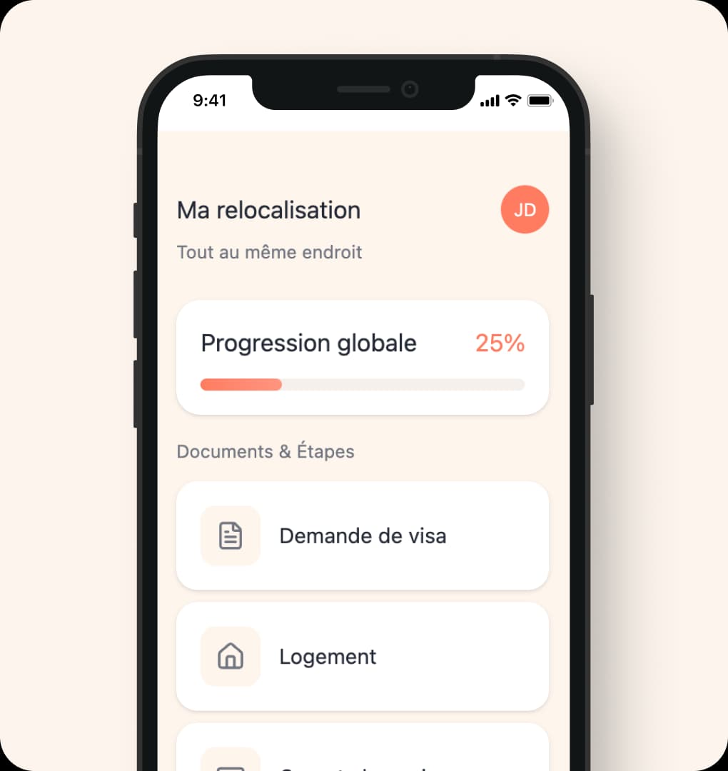Interface de l'application Hiliv montrant la simplicité